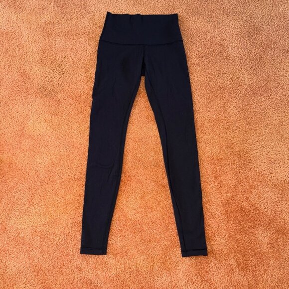 Lululemon Wunder Under Pant High Rise Black 30" Yoga Activewear Leggings Size 6 - Picture 7 of 8